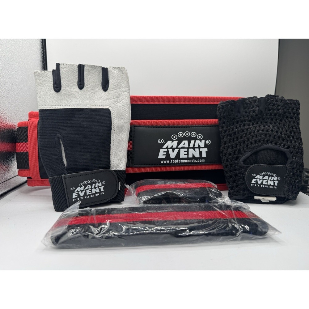 KO Main Event Fitness Weight Lifting Gear‎ UFC Set Top Ten MMA Canada Boxing